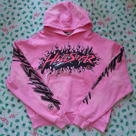 Hellstar Brainwashed Without Brain Hoodie Pink